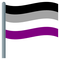 Joypixels asexual Flag Emoji - png gratis GIF animasi