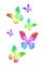 Butterflies.Rainbow - kostenlos png Animiertes GIF