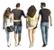 group of people walking - kostenlos png Animiertes GIF