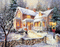 Maison d'hiver - Besplatni animirani GIF animirani GIF