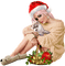 woman Christmas - PNG gratuit GIF animé