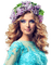 kvinna-woman-blommor i håret - gratis png animeret GIF