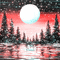 Y.A.M._Fantasy Landscape moon background - Free animated GIF Animated GIF