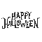 Happy Halloween.Text.Black.gif.Victoriabea - GIF animé gratuit GIF animé
