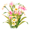 Flowers.Pink.White.Yellow - besplatni png animirani GIF
