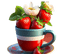 strawberry/cup - png gratis GIF animado