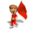 علم المغرب - GIF animado grátis Gif Animado