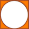 Orange Circle Frame - PNG gratuit GIF animé