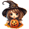 pumpkin, halloween witch, citrouille, sorcière - Free animated GIF Animated GIF