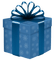 Kaz_Creations Blue Gift Present - PNG gratuit GIF animé