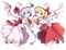 remilia and flandre scarlet - png grátis Gif Animado