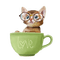 dolceluna spring cat vintage deco cup - png gratis GIF animado