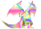 holographic charizard - PNG gratuit GIF animé