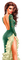 woman in green by nataliplus - PNG gratuit GIF animé