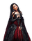 gothic woman autumn kikkapink black red - png gratis GIF animado