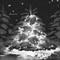 Y.A.M._New year Christmas background black-white - Free animated GIF Animated GIF