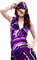 femme violette - бесплатно png анимированный гифка
