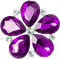 Diamond Flower Purple - By StormGalaxy05