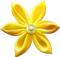 soave deco flowers scrap yellow - zadarmo png animovaný GIF