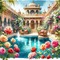 fantasy pool house background - PNG gratuit GIF animé