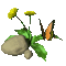 fleur papillon Danna1 - Besplatni animirani GIF animirani GIF