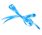 Kaz_Creations  Deco Baby Blue Ribbons Bows - PNG gratuit GIF animé