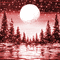 Y.A.M._Fantasy Landscape moon background red - GIF animasi gratis GIF animasi