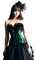 Kaz_Creations Woman Femme Green - zadarmo png animovaný GIF