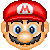 Mario head - GIF animate gratis GIF animata
