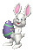 Kaz_Creations Animated Easter Deco Bunny - GIF animado gratis GIF animado