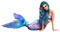 woman mermaid - png ฟรี GIF แบบเคลื่อนไหว