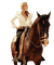 dama  i caballo  dubravka4 - png grátis Gif Animado