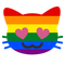 Pride cat emoji - ücretsiz png animasyonlu GIF