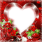 Red frame roses - PNG gratuit GIF animé