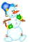 Kaz_Creations Snowman - безплатен png анимиран GIF