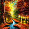 kikkapink fantasy autumn background animated - Free animated GIF Animated GIF