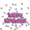 Animated Happy Birthday with Floating Hearts
