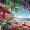 kikkapink summer animated beach background - Bezmaksas animēts GIF animēts GIF