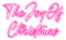 The Joy Of Christmas.Text.Pink - KittyKatLuv65 - png gratis GIF animado