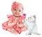 flicka-barn-rosa-katt----girl-child-cat-pink - δωρεάν png κινούμενο GIF