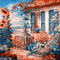 soave background animated vintage blue orange - Darmowy animowany GIF animowany gif