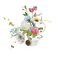 deco flowers vintage dolceluna - Free PNG Animated GIF