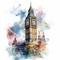 watercolor London aquarelle Londres - PNG gratuit GIF animé