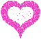 Kaz_Creations Pink Heart Love - GIF animado grátis Gif Animado