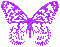 Purple Animated Butterfly - By KittyKatLuv65 - Gratis animeret GIF animeret GIF