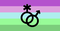 Toric Pride flag with symbol - GIF animé gratuit