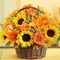 Flores amarelas - бесплатно png анимированный гифка