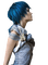 Woman Blue Music - Bogusia - gratis png geanimeerde GIF
