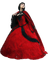 Red  woman gothic laurachan - bezmaksas png animēts GIF