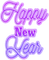 soave text new year happy purple - δωρεάν png κινούμενο GIF